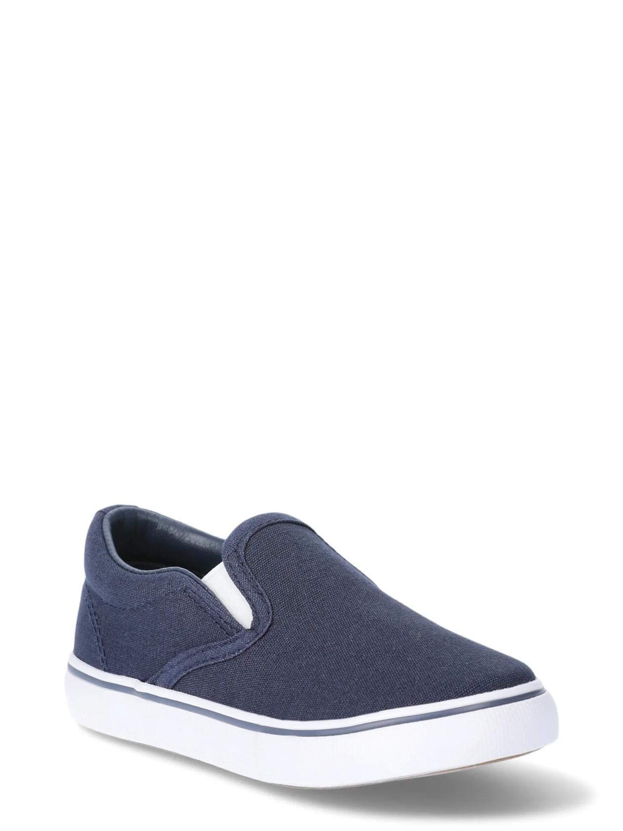 Wonder Nation Toddler & Big Kids Casual Slip-On Sneakers Navy Size 8  Toddler