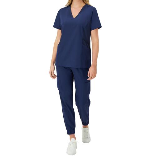 Hanes Comfort Fit Scrubs Women s Scrub Top New Ebony M
