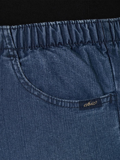 Chic Womens Plus Stretch Twill Pull On Pant Midshade Size 20