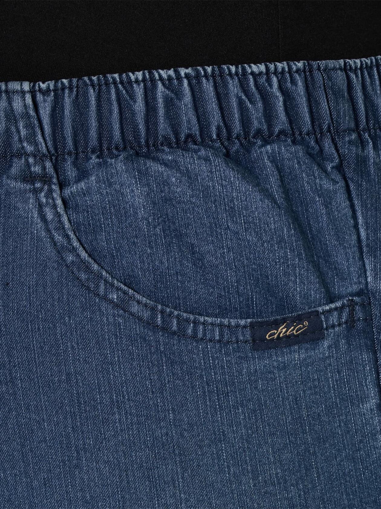 Chic Womens Plus Stretch Twill Pull On Pant Midshade Size 20