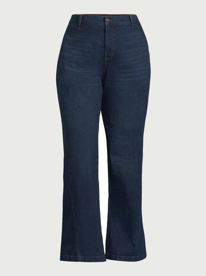 Sofia Jeans Womens Palazzo Super High Rise Seamed Jeans Lucia Sz 24W