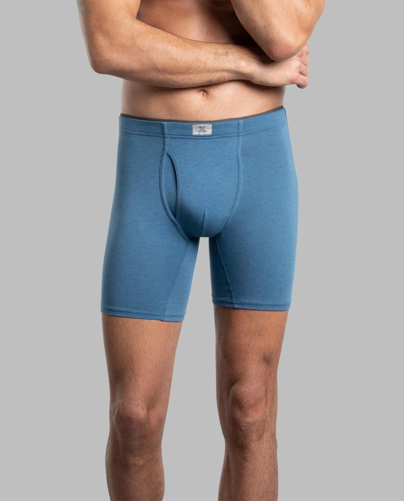 Fruit of the Loom Mens Crafted Comfort Boxer Briefs 3-Pack Assorted Size M