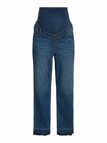 Time and Tru Womens Maternity Straight Leg Jeans Medium Wash Size XL (16-18)