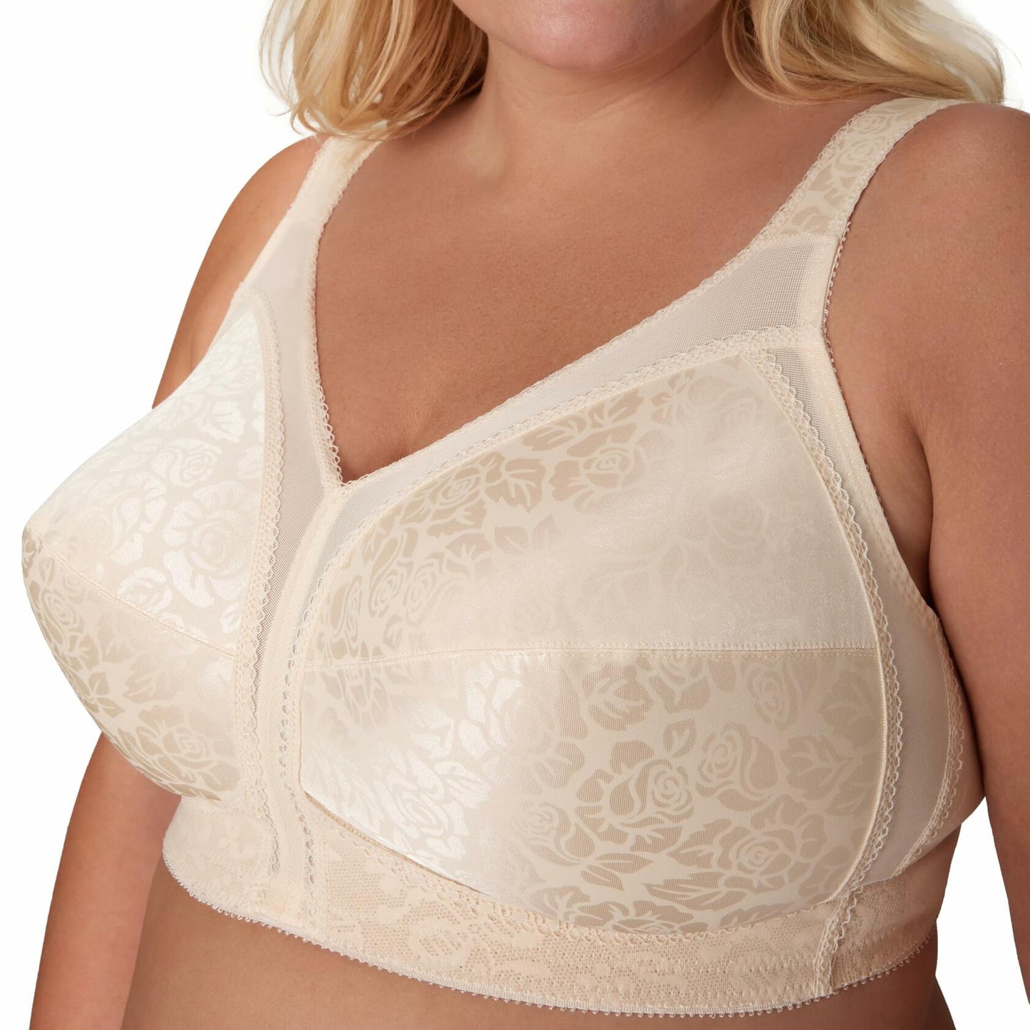 Playtex Bra 18 Hour Ultimate Shoulder Comfort Wirefree Natural Beige Size 38DDD