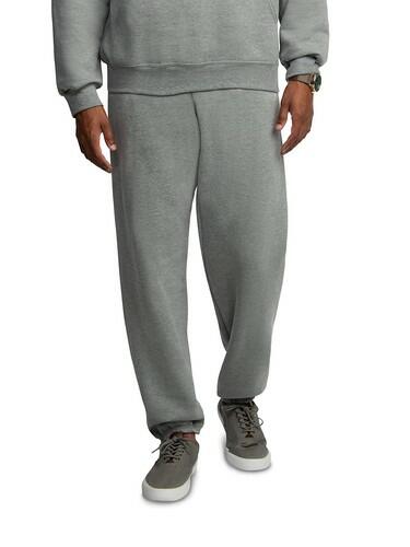 Fruit of the Loom Mens EverSoft Fleece Elastic Bottom Sweatpants with Pockets