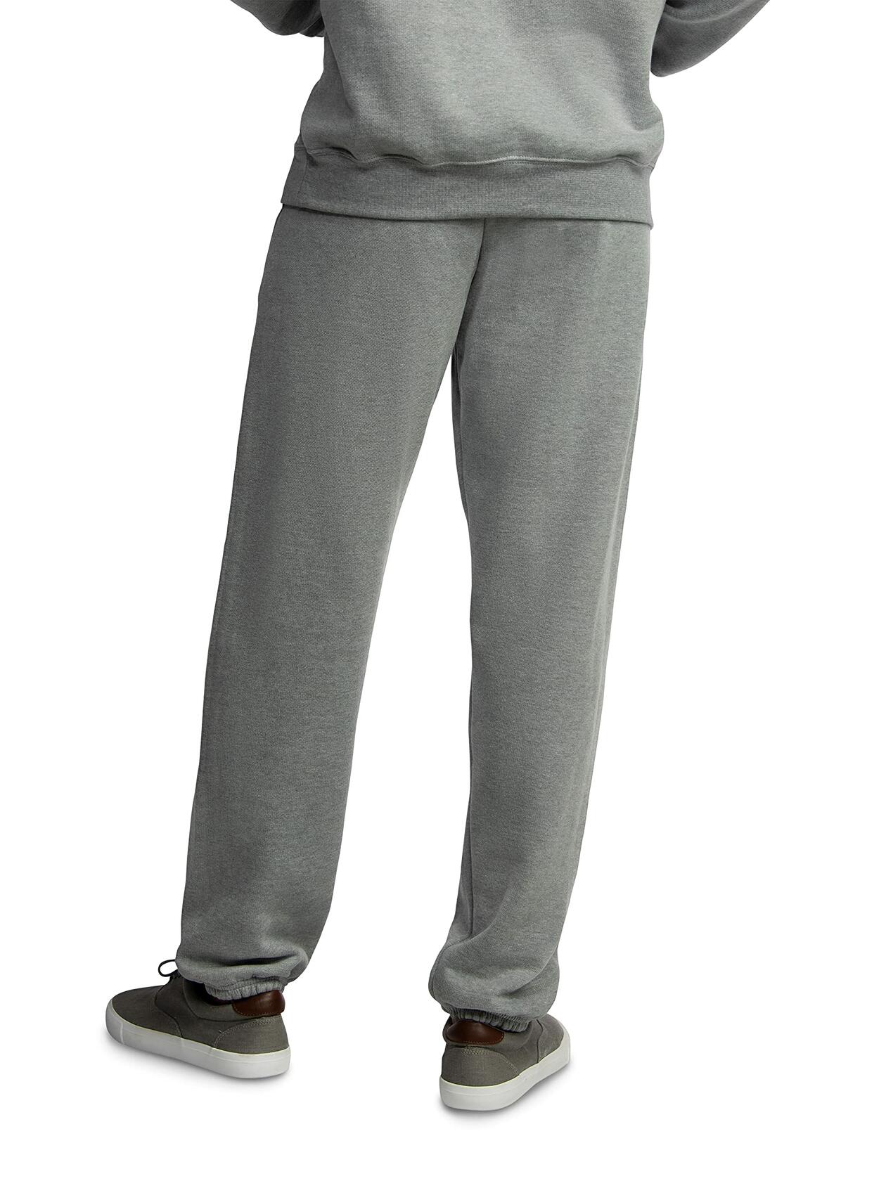 Fruit of the Loom Mens EverSoft Fleece Elastic Bottom Sweatpants with Pockets
