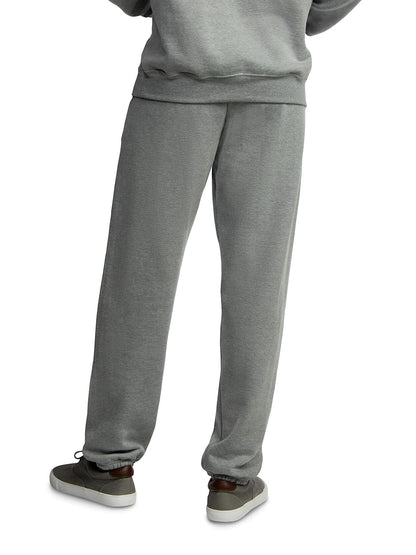 Fruit of the Loom Mens EverSoft Fleece Elastic Bottom Sweatpants with Pockets