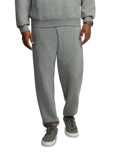 Fruit of the Loom Mens EverSoft Fleece Elastic Bottom Sweatpants with Pockets