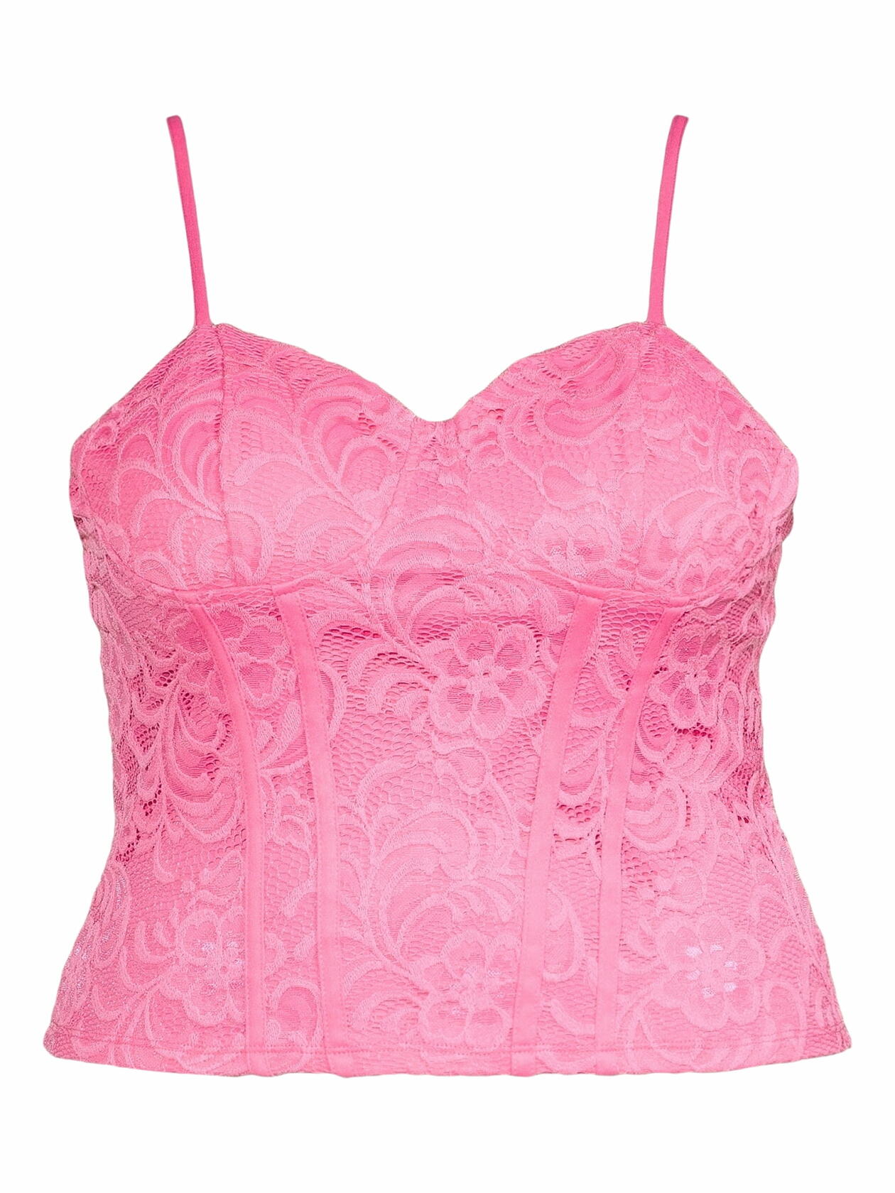 Boundaries Juniors Plus Corset Tank Bright Flamingo Size 1X (17)