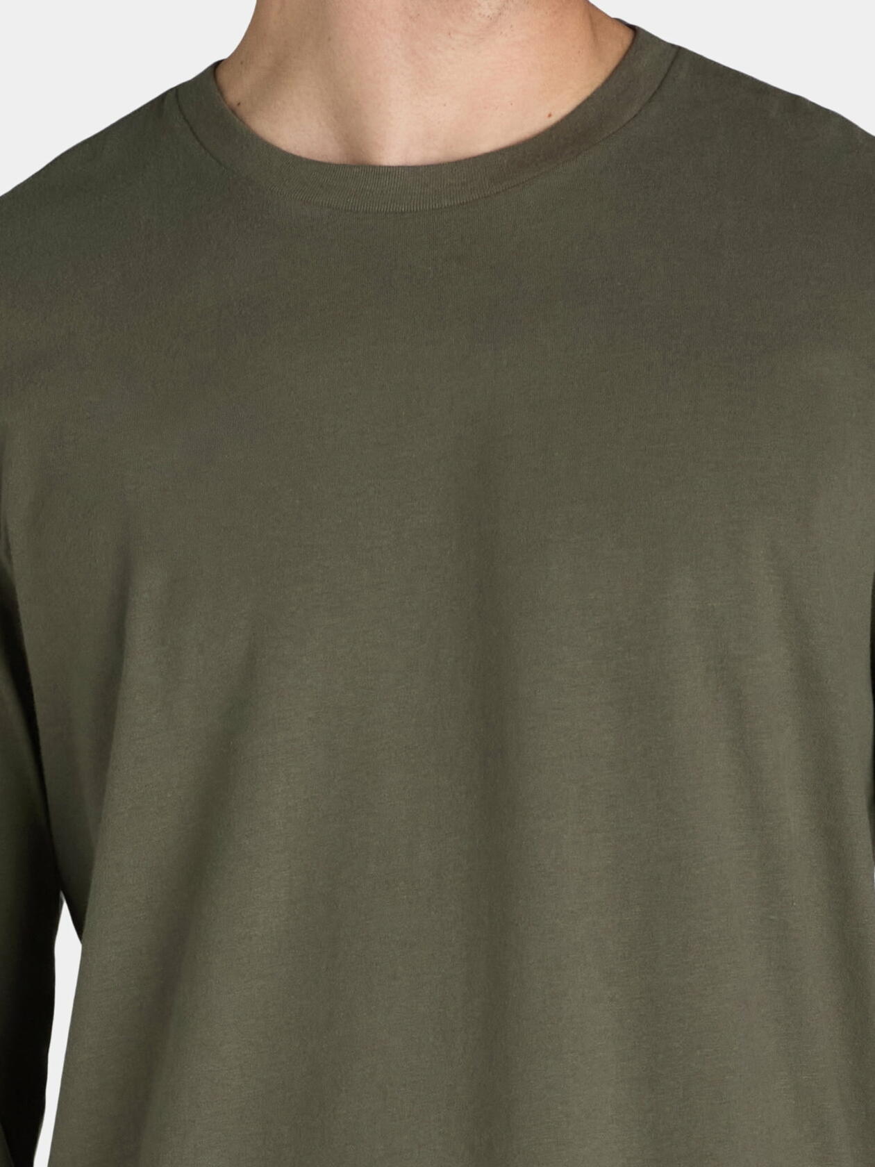 George Mens Cotton Long Sleeve T-Shirt Crewneck 2-Pack Multicolor Size L (12-44)