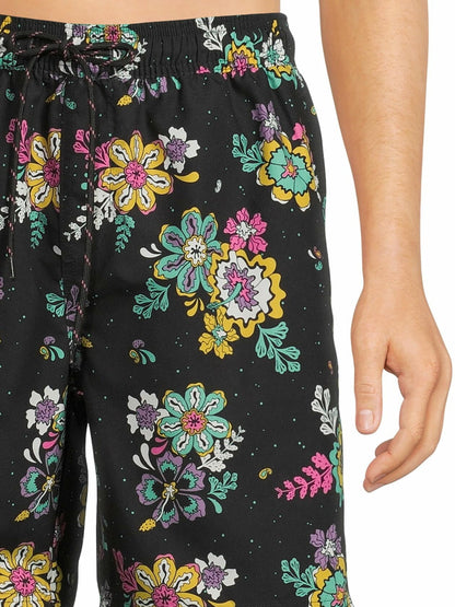 No Boundaries Mens Elastic Waist Swim Shorts with UPF 50+