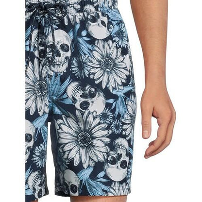 No Boundaries Mens Elastic Waist Swim Shorts with UPF 50+