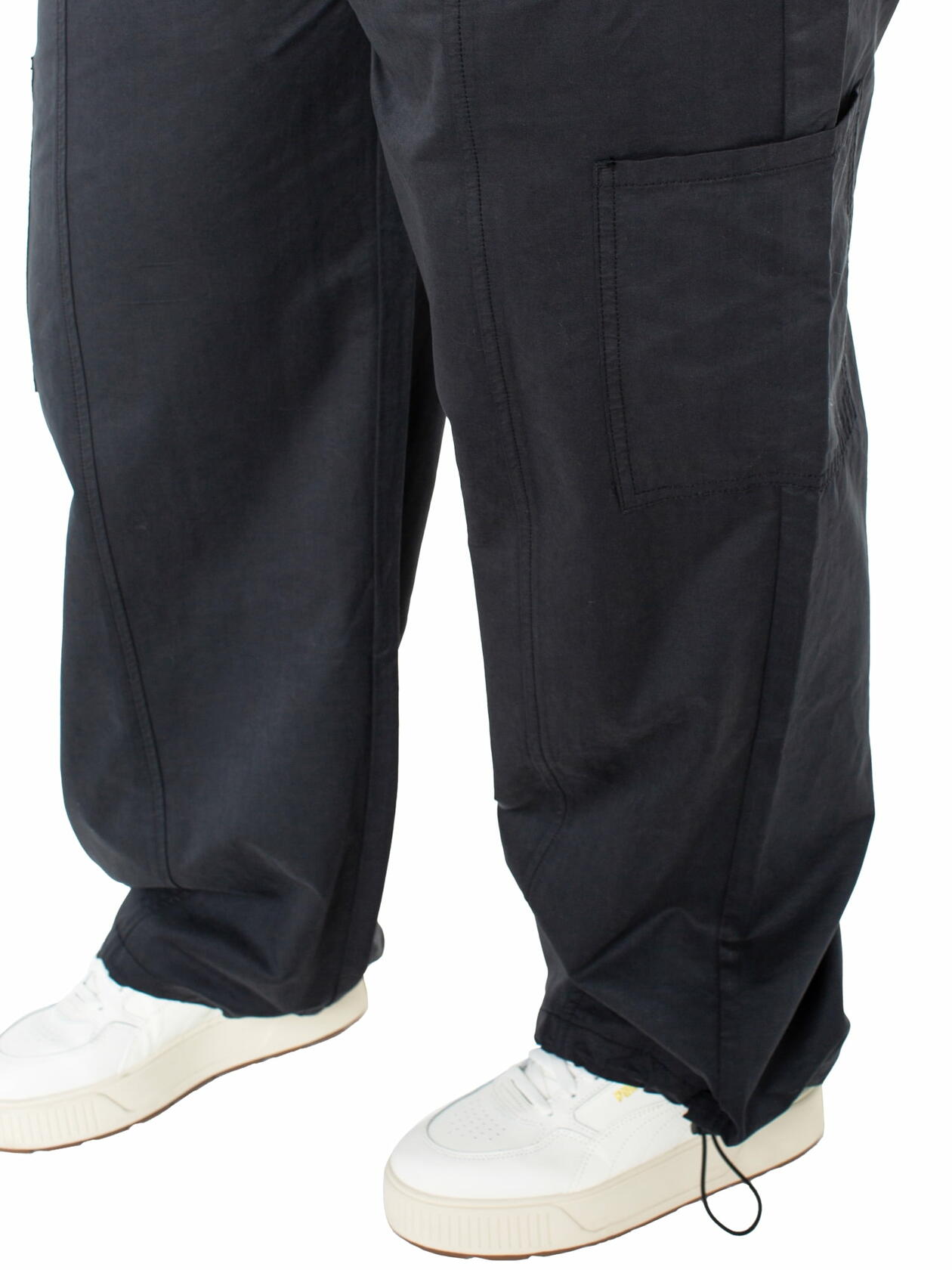 Celebrity Pink Womens Plus Wide Leg Parachute Pants Black Size 1X