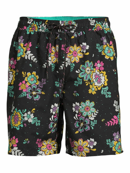 No Boundaries Mens Elastic Waist Swim Shorts with UPF 50+