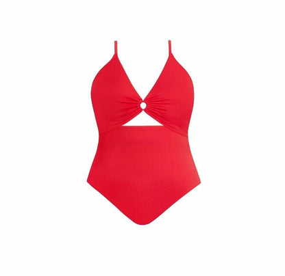 Time and Tru Womens and Womens Plus O Ring One Piece Swimsuit