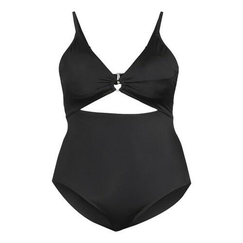 Time and Tru Womens and Womens Plus O Ring One Piece Swimsuit