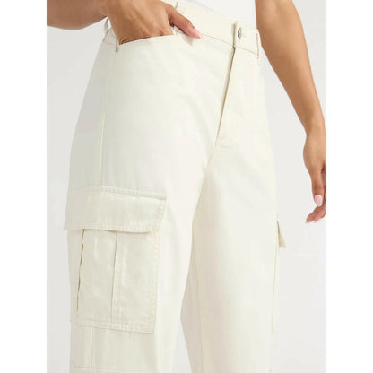 Sofia Jeans Womens Relaxed Straight Super High Rise Pants Whisper White Size 2