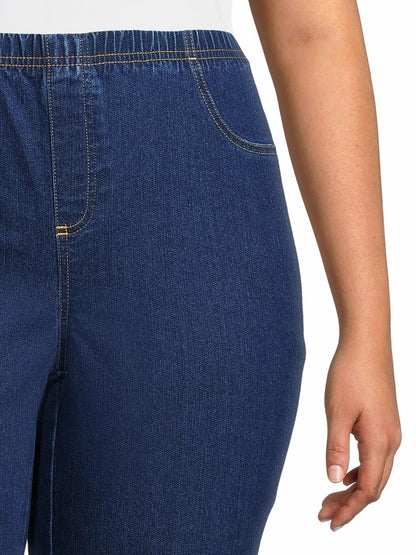 JMS Just My Size by Hanes Womens Plus Jeggings Dark Indigo Size 2X (18W-20W)