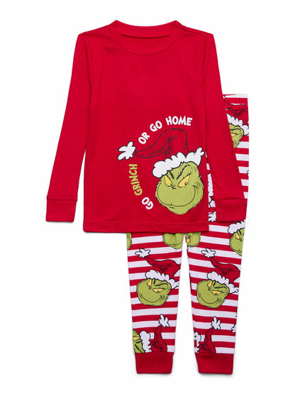 The Grinch who Stole Christmas Matching Family Pajamas - Men, 2X