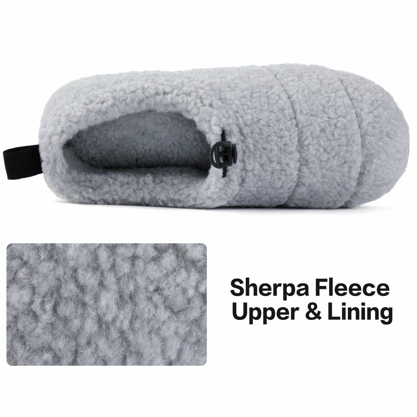 Ravelier Womens Camper Slip-Resistant Moc Slipper Gray Size US 8