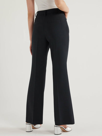 Scoop Womens High Waisted Bootcut Trouser Suit Pants 32" Inseam Black Size 10