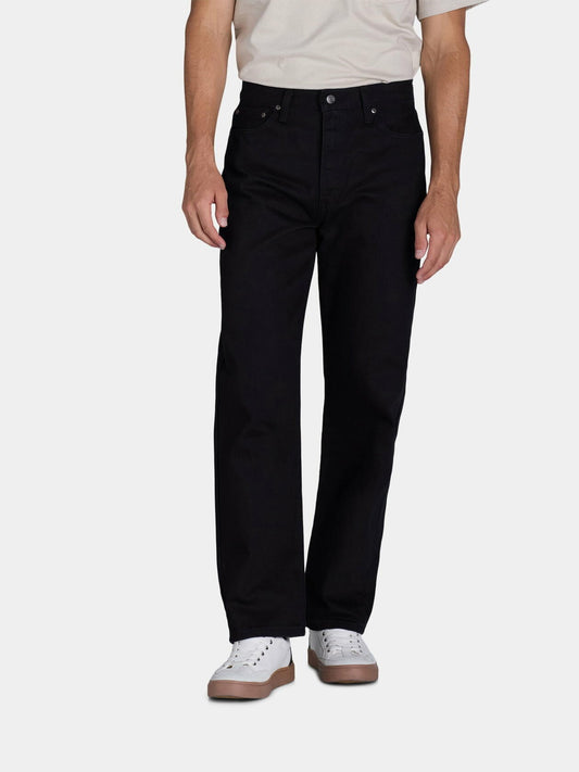 George Mens and Big Mens 100% Cotton Relaxed Fit Jeans Black Size 34x30