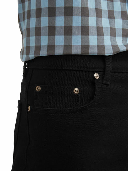 George Mens and Big Mens 100% Cotton Relaxed Fit Jeans Black Size 34x30