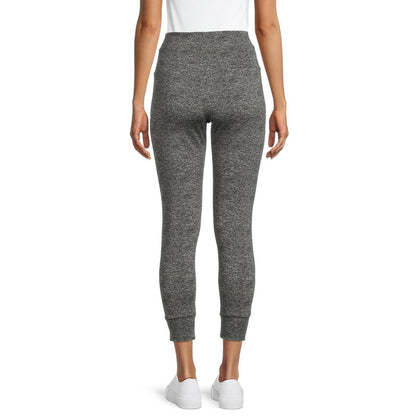 No Boundaries Womens Tie-Front Leggings 2-Pack Charcoal Grey Heather/ Black Sz S