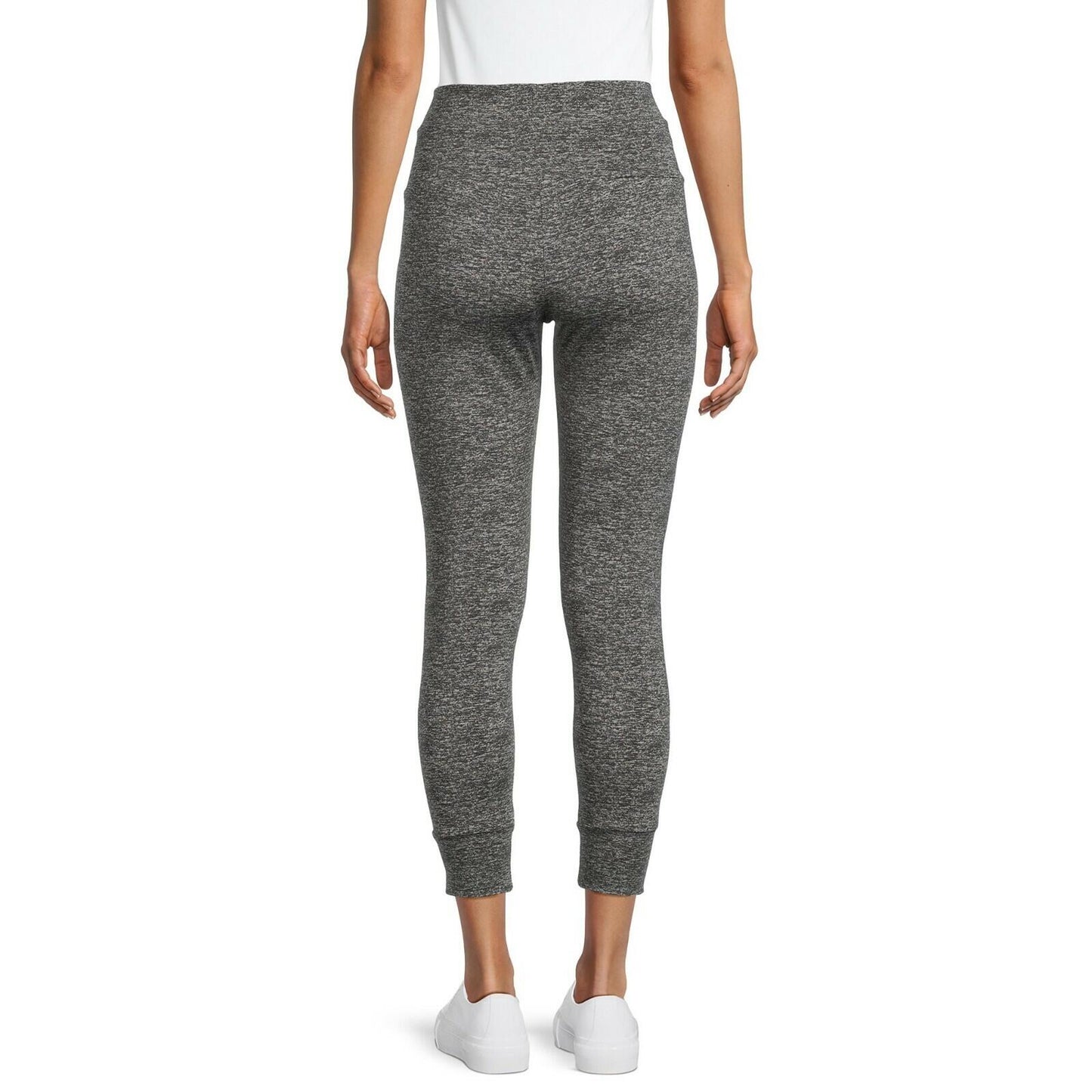 No Boundaries Womens Tie-Front Leggings 2-Pack Charcoal Grey Heather/ Black Sz S