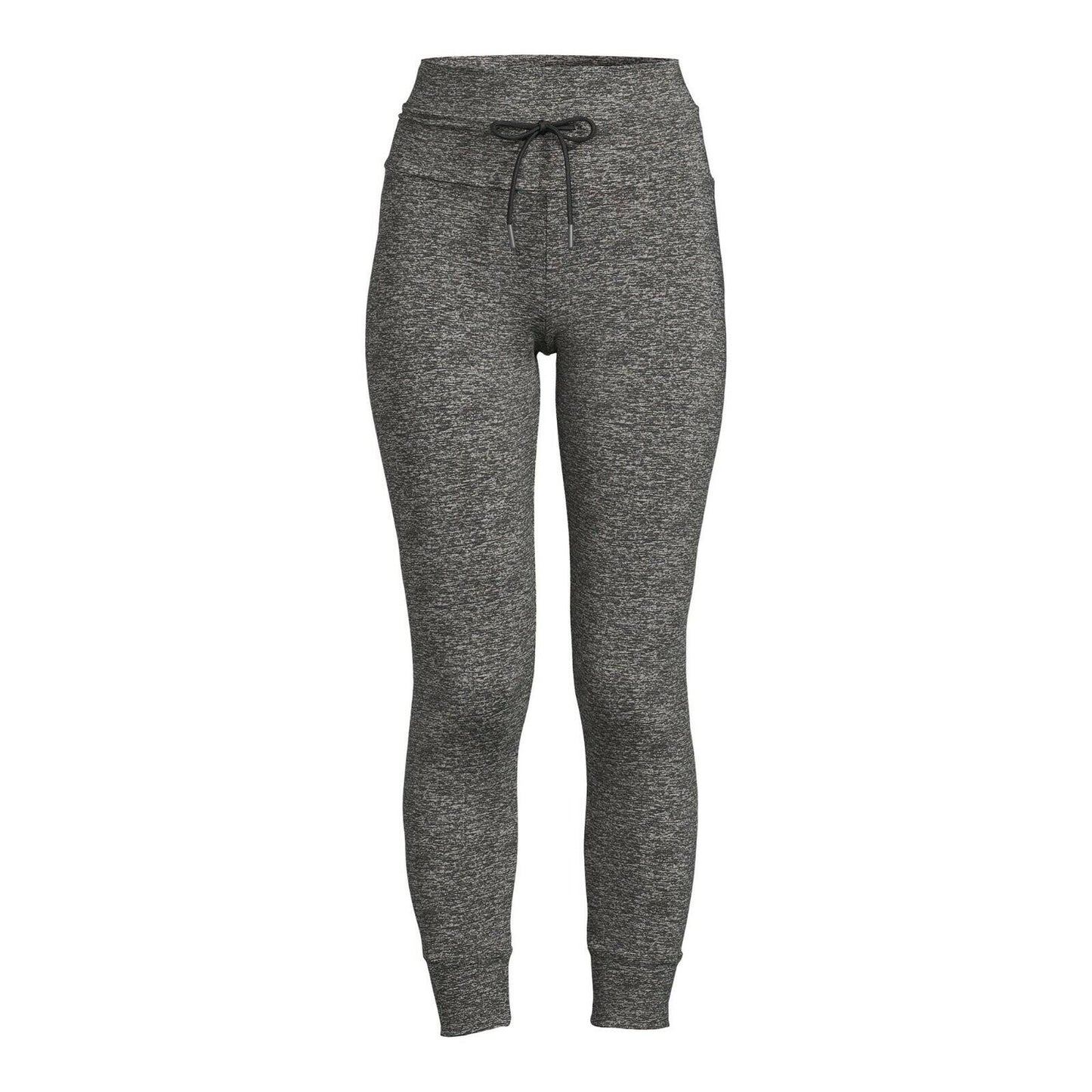 No Boundaries Womens Tie-Front Leggings 2-Pack Charcoal Grey Heather/ Black Sz S