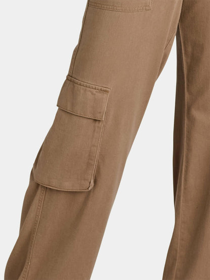 Time and Tru Womens Drawstring Cargo Pants 31" Inseams Ermine Size 16