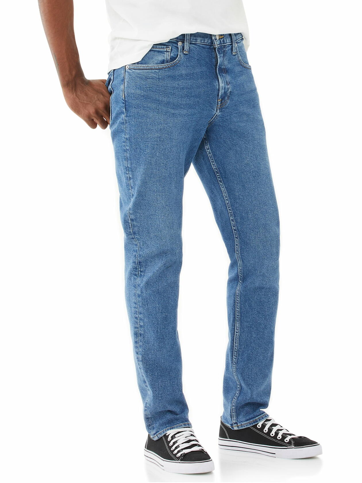 Free Assembly Mens Athletic Slim Fit Jeans Medium Wash Size 36x32