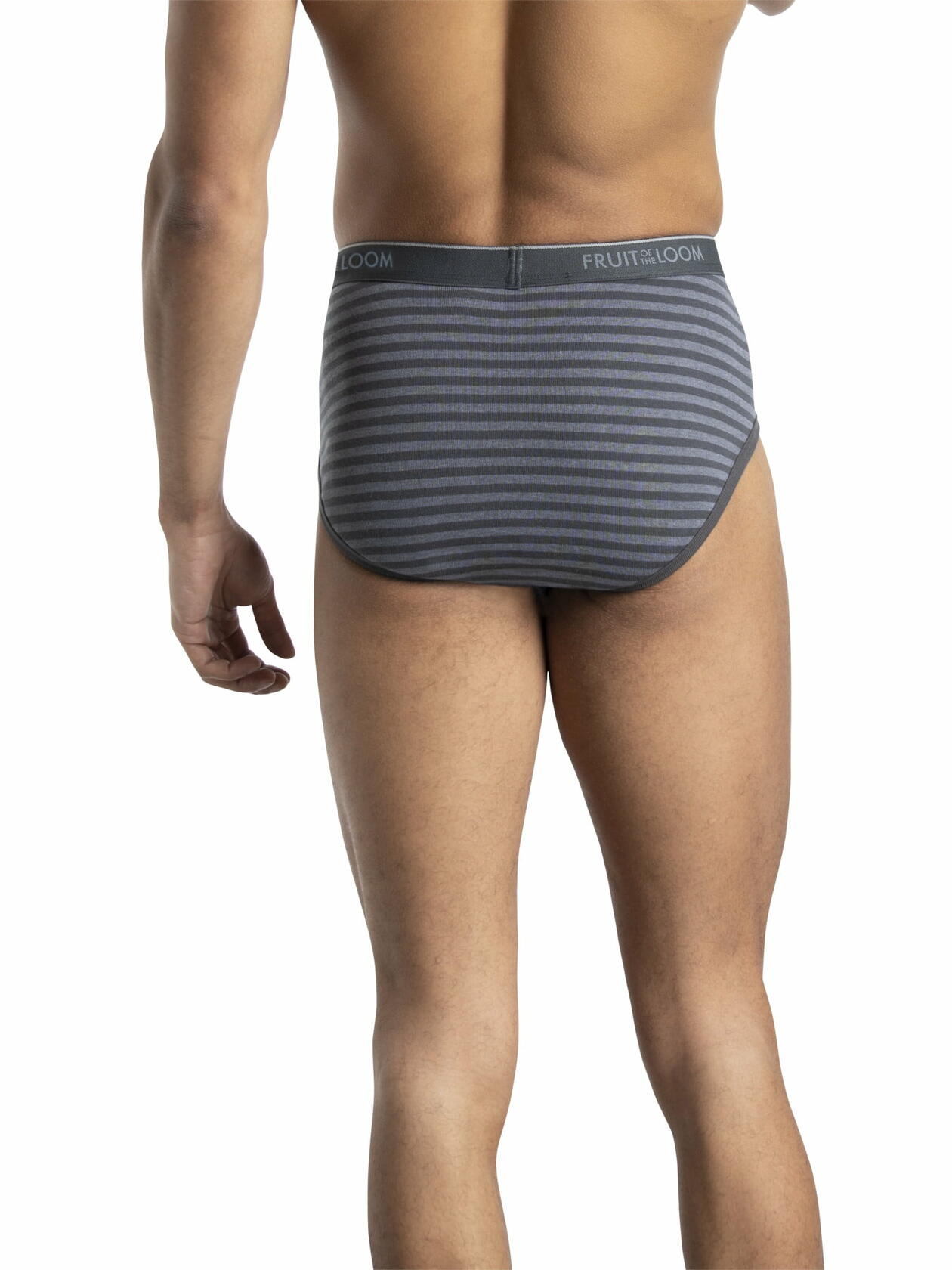Fruit of the Loom Mens Fashion Brief 6-Pack Assorted Stripes and Solids Size XL