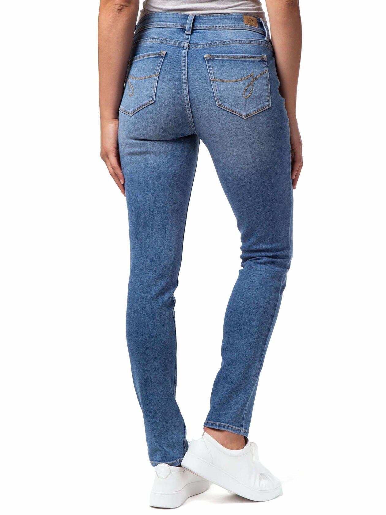 Jordache Womens and Womens Plus Mid Rise Skinny Jeans Light Enzyme Size 20