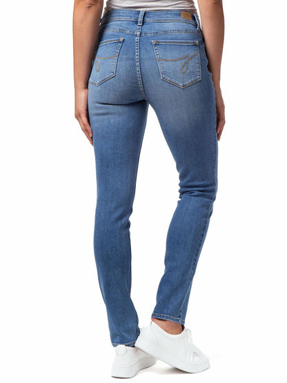 Jordache Womens and Womens Plus Mid Rise Skinny Jeans Light Enzyme Size 20