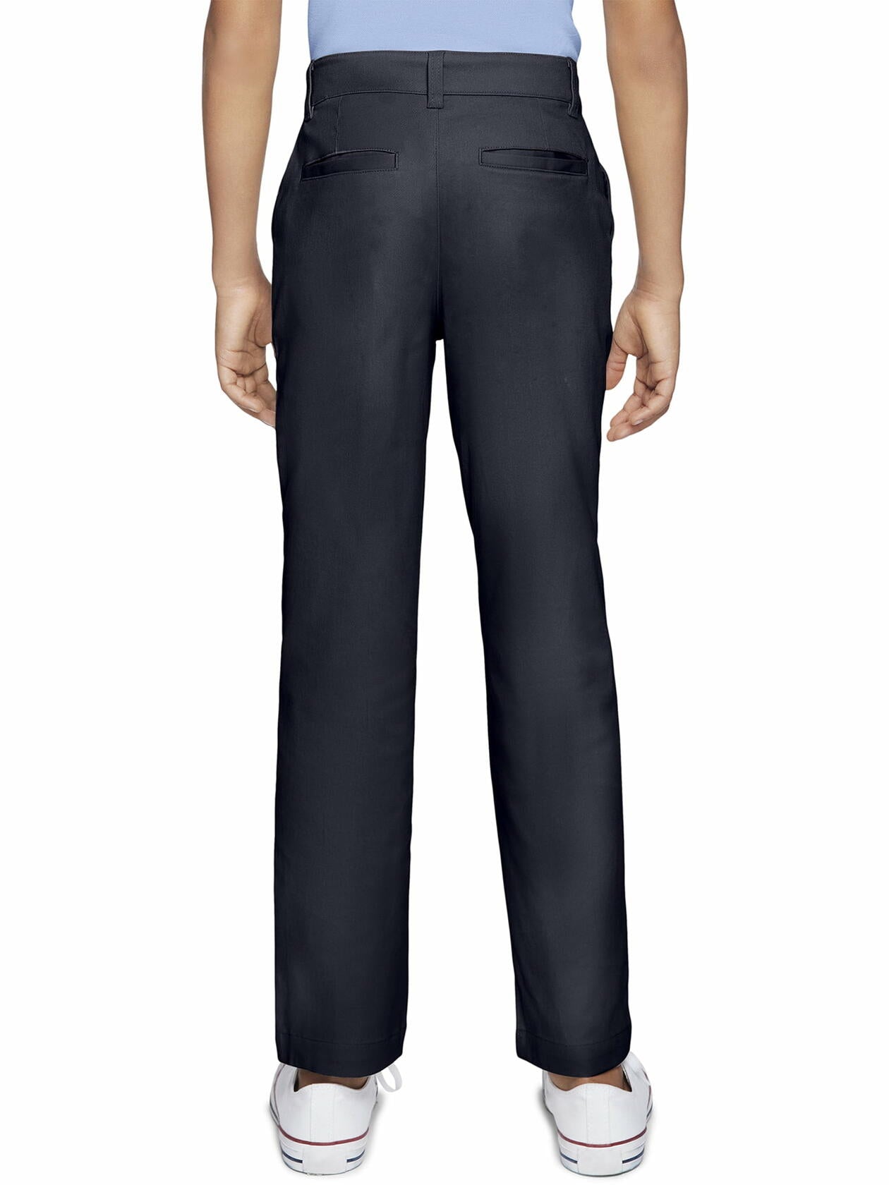 Wonder Nation Boys School Uniform Flat Front Pants Blue Cove Size 10 Slim