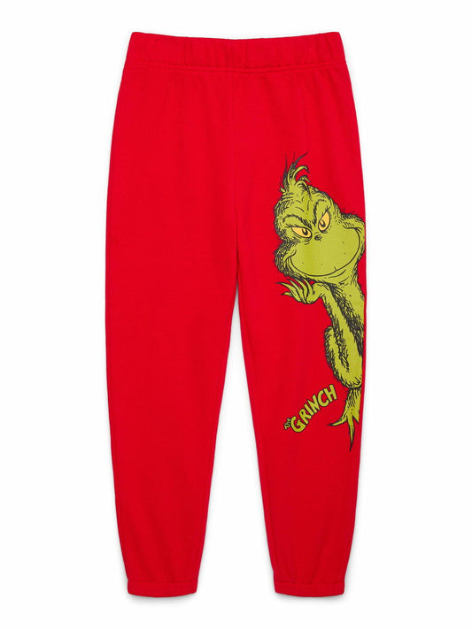 The Grinch Boys Graphic Jogger Pants Racing Red Size XL  (14-16)