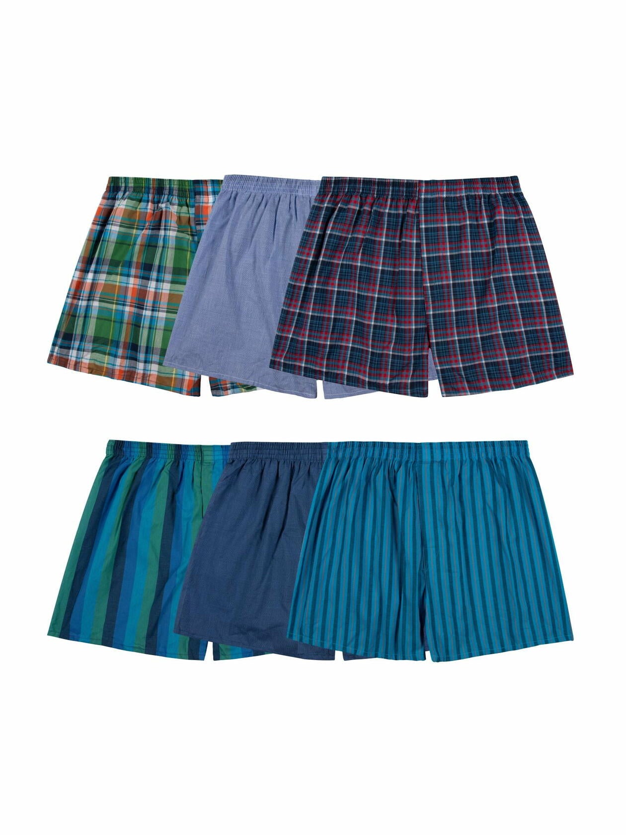 Fruit of the Loom Mens Boxers Relaxed Fit Assorted Plaid Size XL