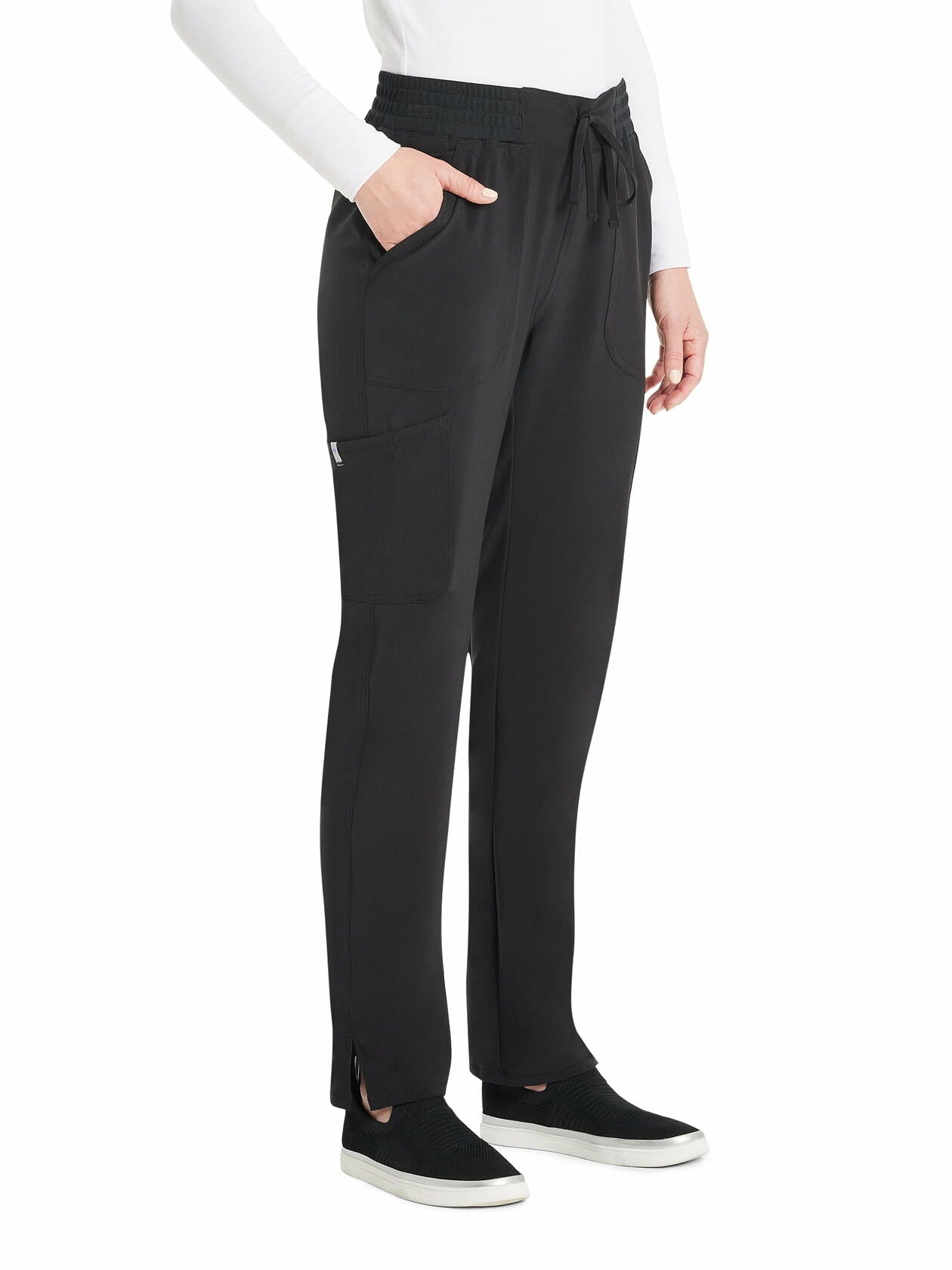 Scrubstar Womens Antimicrobial Premium Performance Leg Pant Black Size 2XL