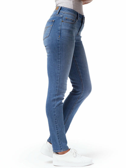 Jordache Womens and Womens Plus Mid Rise Skinny Jeans Light Enzyme Size 20