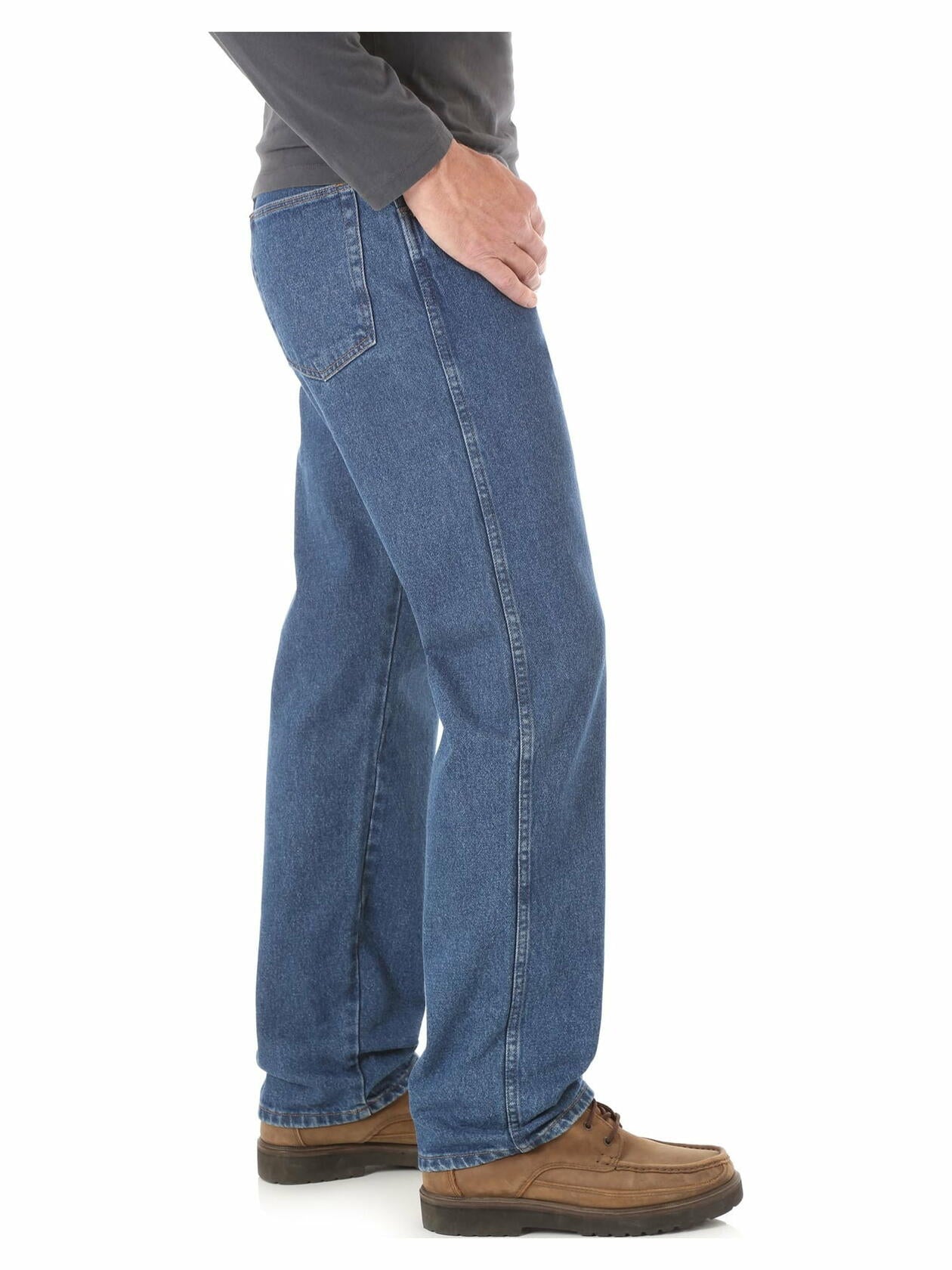 Wrangler Rustler Mens and Big Mens Relaxed Fit Jeans Dark Stonewash Size 34x29