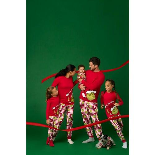 The Grinch who Stole Christmas Matching Family Pajamas - Men, 2X