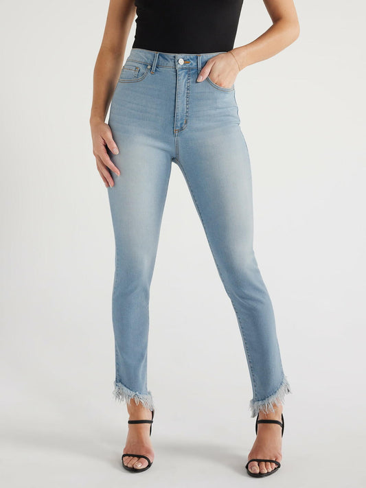 Sofia Jeans Womens Rosa Skinny High Rise Cha Cha Ankle Jeans Medium Wash Size 8