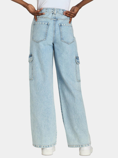 No Boundaries Womens Jeans with Grommet Belt 31 Inseam Light Wash Size XS (0-2)