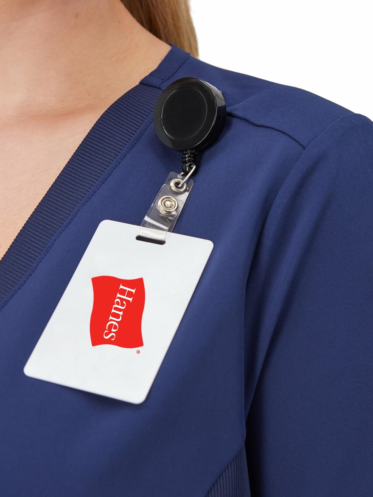 Hanes Comfort Fit Scrubs Women s Scrub Top New Ebony M