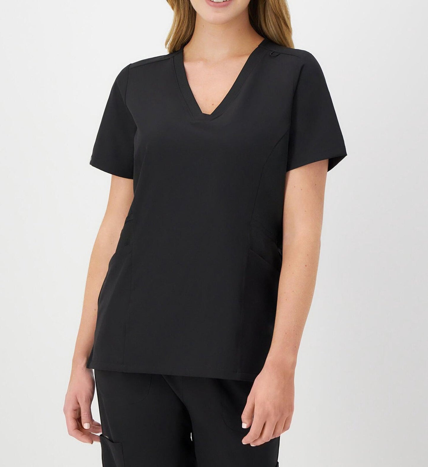 Hanes Comfort Fit Scrubs Women s Scrub Top New Ebony M