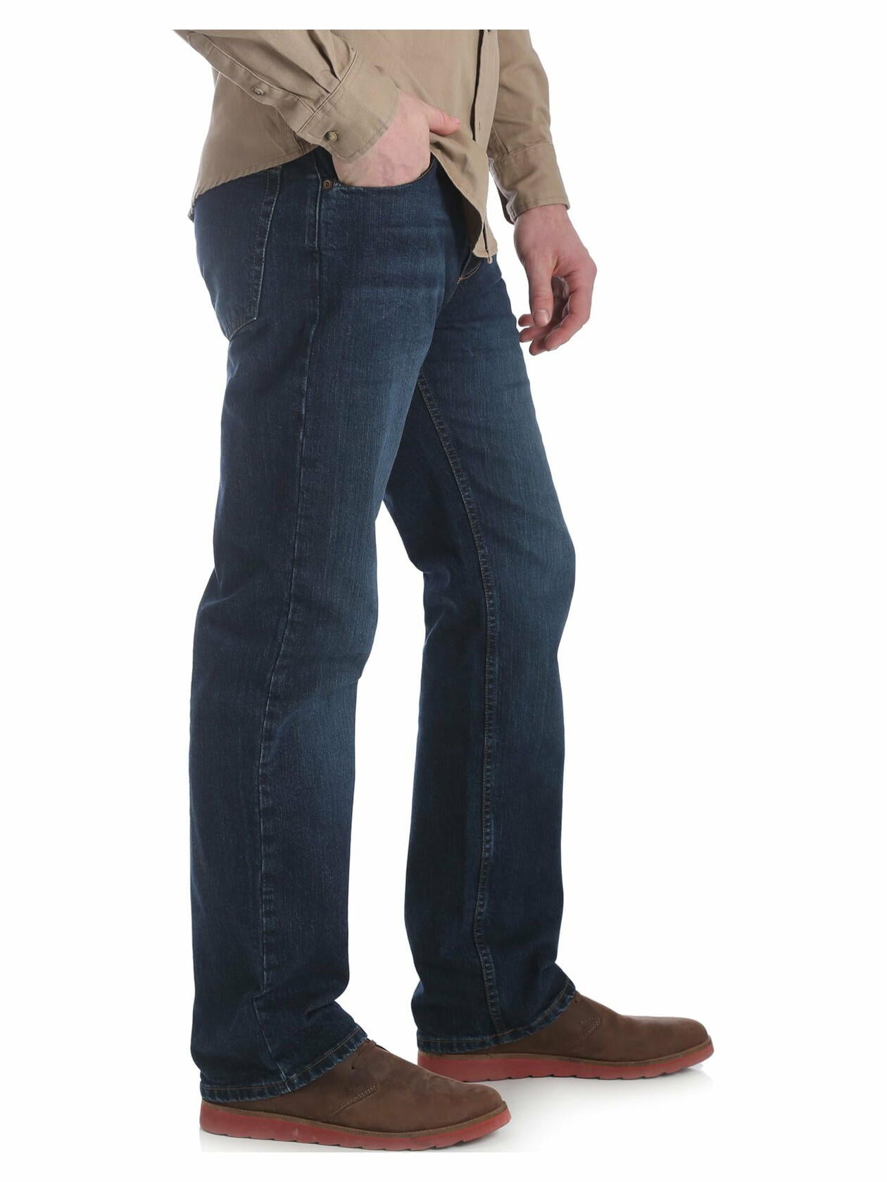 Wrangler Mens and Big Mens Straight Fit Jeans with Flex Metro Size 36x32
