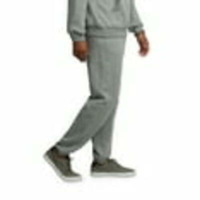 Fruit of the Loom Mens EverSoft Fleece Elastic Bottom Sweatpants with Pockets