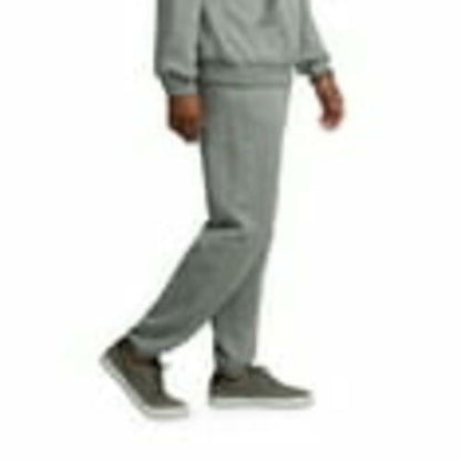 Fruit of the Loom Mens EverSoft Fleece Elastic Bottom Sweatpants with Pockets