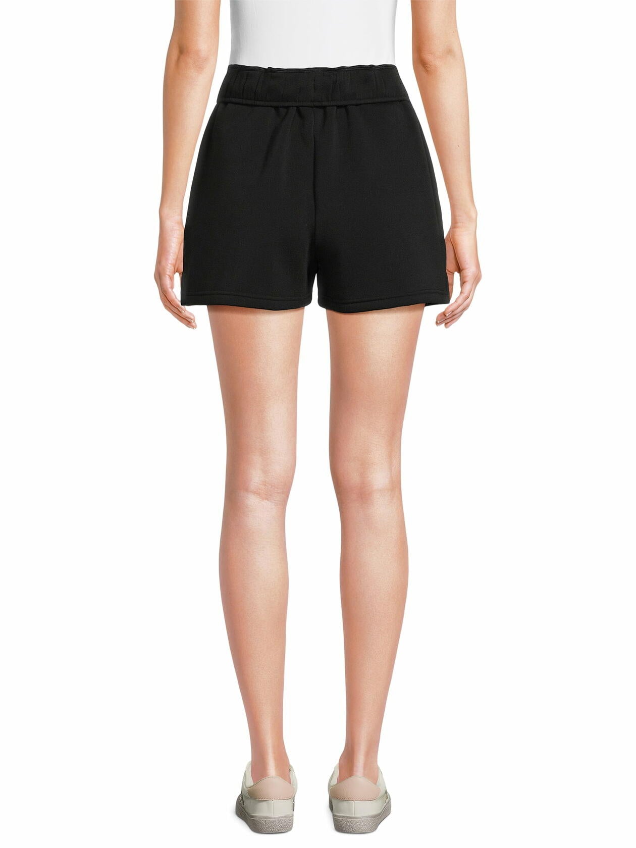 No Boundaries Polyester Womens Fleece Short Black Soot Size XS